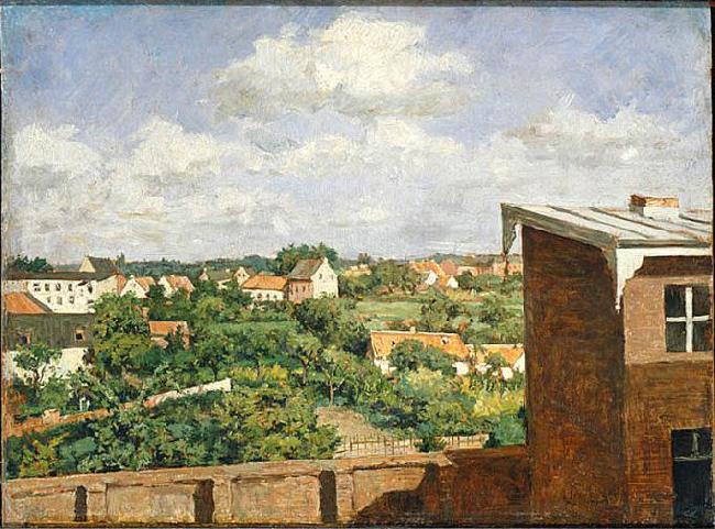 August Jernberg View from Dusseldorf Spain oil painting art